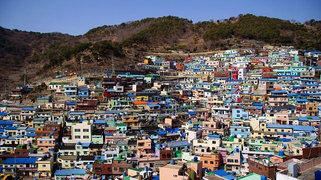 韓国釜山（プサン）の甘川文化村（カムチョンムナマウル）