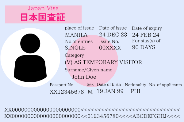 日本国査証のイメージ画像